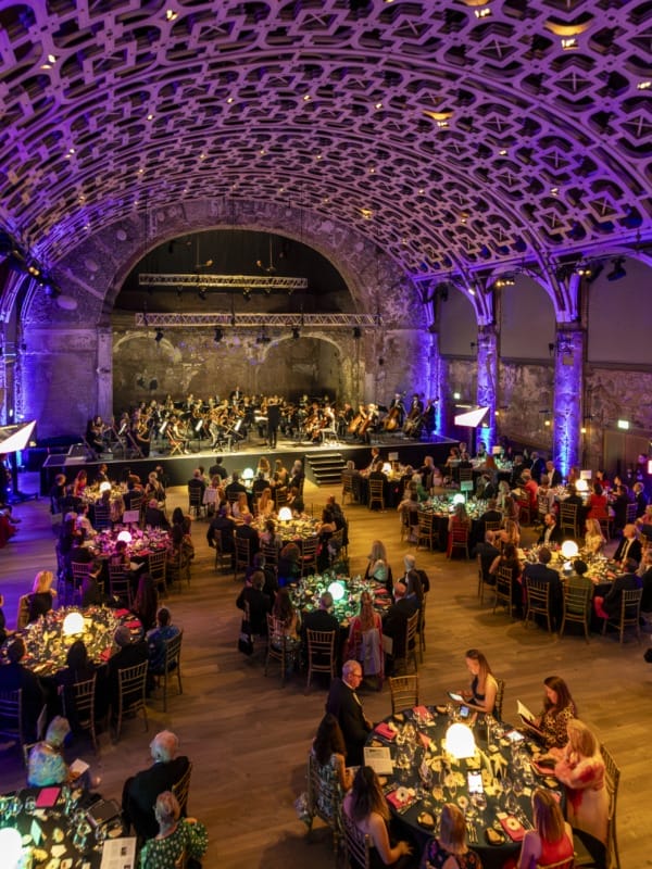 Photograph of the Grand Hall at Battersea Arts Centre at the LPO Gala 2025.