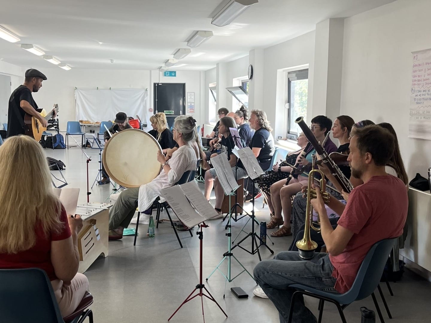 Musicians rehearsing