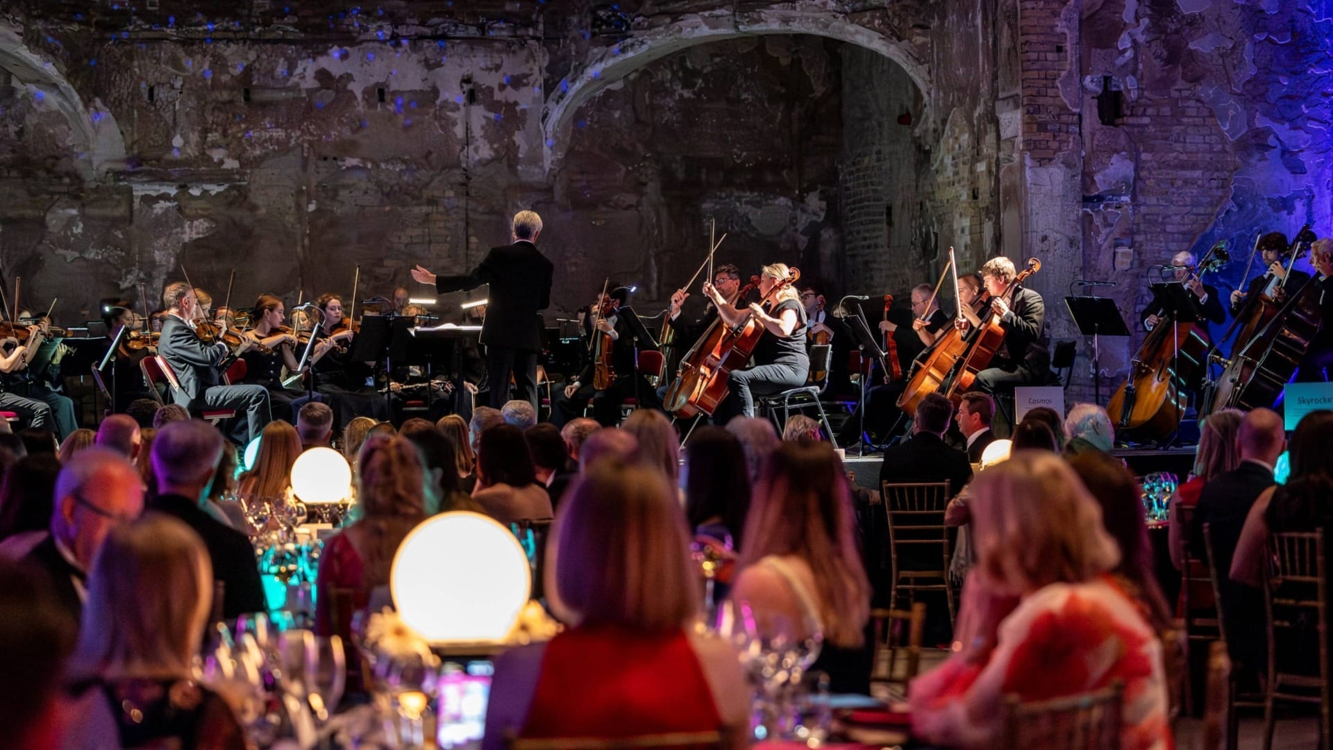 Guests watching Ed Gardner conduct the LPO