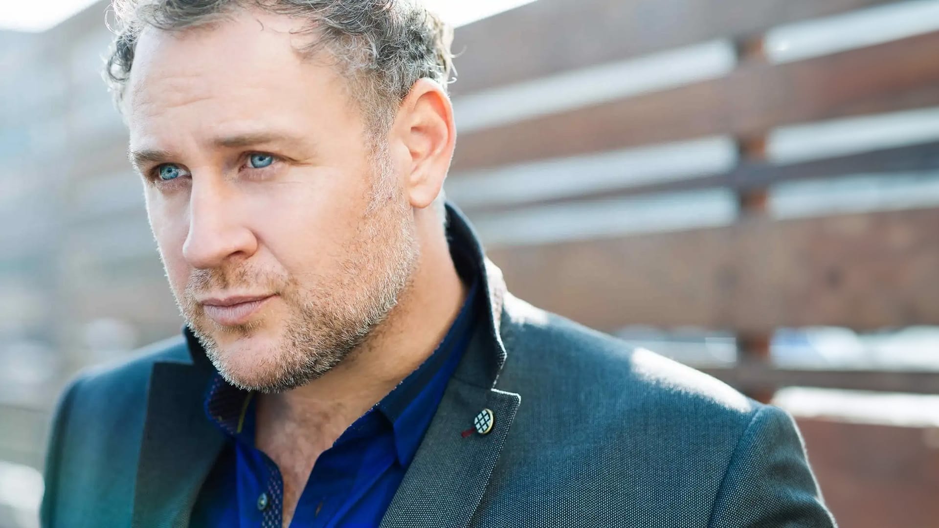 Baritone Lucas Meachem, formal portrait.